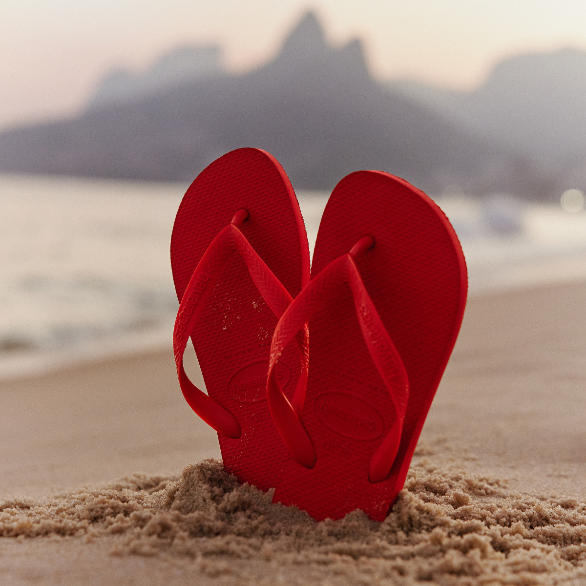 Chinelo Havaianas Top Vermelho Apache 33/34