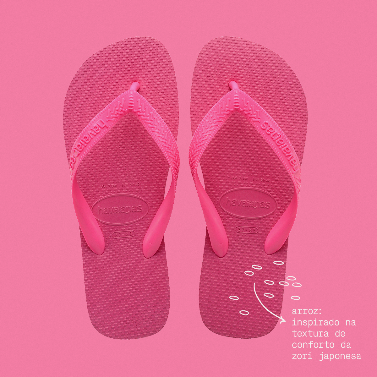 Chinelo Havaianas Top Rosa Flux 29/30
